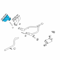 OEM 2006 Ford Mustang Exhaust Manifold Diagram - 5R3Z-9431-BA