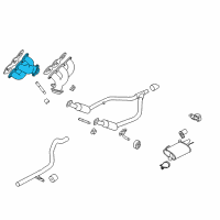 OEM 2009 Ford Mustang Exhaust Manifold Diagram - 5R3Z-9431-BA