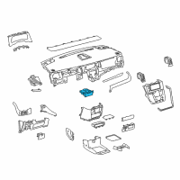OEM Toyota Cup Holder Diagram - 55620-08050