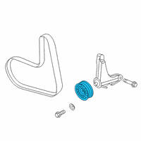 OEM 2015 Ford Fiesta Serpentine Tensioner Diagram - BE8Z-19A216-A