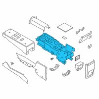 OEM 2020 Ford Explorer Console Base Diagram - LB5Z-78044B90-A