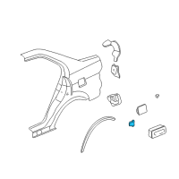 OEM 1999 Acura Integra Spring, Fuel Lid Opener Diagram - 70494-SE0-000