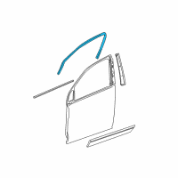 OEM 2009 Chevrolet Equinox Reveal Molding Diagram - 25862650