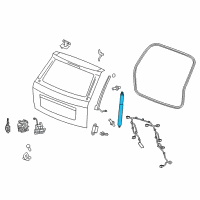 OEM 2012 Dodge Durango Liftgate Prop Gas Diagram - 68083196AC