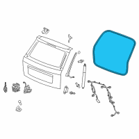 OEM Dodge Durango WEATHERSTRIP-LIFTGATE Opening Diagram - 55399175AE
