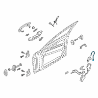 OEM 2019 Kia K900 Cable Assembly-Fr Dr O/S Diagram - 81381J6000