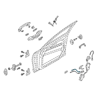 OEM Kia K900 Cable Assembly-Fr Dr S/L Diagram - 81391J6000