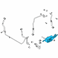 OEM 2020 Lincoln Nautilus Auxiliary Cooler Diagram - K2GZ-7869-B