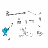 OEM 2001 Ford F-250 Super Duty Knuckle Diagram - 4C3Z-3131-BA