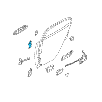 OEM Kia Rio5 Hinge Assembly-Rear Door Upper Diagram - 793301G000