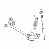 OEM Toyota Yaris Axle Beam Bolt Diagram - 90118-WB581