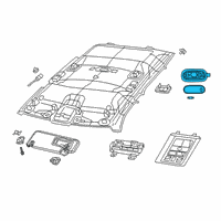 OEM 2021 Ram 3500 Lamp-Dome Diagram - 5JG55HL1AD