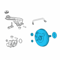 OEM 2018 Chevrolet Spark Power Brake Booster Kit(Vacuum) Diagram - 42441987