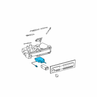 OEM Toyota Pickup Fan Switch Diagram - 84732-35030