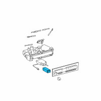 OEM Toyota T100 AC Switch Diagram - 84660-35010