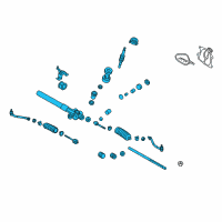 OEM 2014 Hyundai Tucson Gear Assembly-Steering Diagram - 56500-2S010