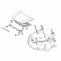 OEM 2006 Toyota Avalon Support Cylinder Diagram - 53440-AC030