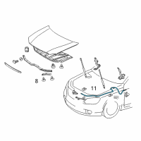 OEM 2010 Toyota Avalon Release Cable Diagram - 53630-AA030