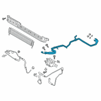 OEM 2020 Ford F-150 Oil Cooler Tube Diagram - HL3Z-7R081-A