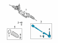 OEM BMW 330e LEFT TIE ROD Diagram - 32-10-6-880-695