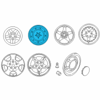 OEM 1988 Jeep Wrangler Steel Wheel Diagram - 5EW03S4AAB