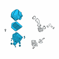 OEM 2019 Kia K900 Air Cleaner Assembly, Right Diagram - 28122J6110