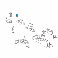 OEM 1998 Chevrolet Cavalier Knob Asm-Manual Transmission Control Lever Diagram - 22567639