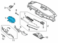 OEM Kia Cadenza Panel Assembly-Cluster F Diagram - 84830F6AA0WK