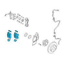 OEM 2012 Hyundai Tucson Front Disc Brake Pad Kit Diagram - 58101-2SA50