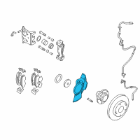 OEM 2011 Hyundai Tucson Cover-Front Brake Disc Dust LH Diagram - 51755-2S000