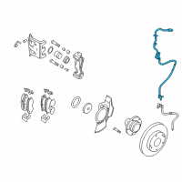 OEM Hyundai Tucson Sensor Assembly-Abs Front Wheel , R Diagram - 95671-2S300