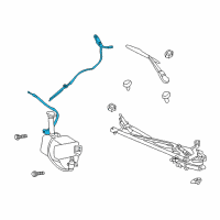 OEM 2006 Chrysler Sebring Hose-Windshield Washer Diagram - 4805242AB