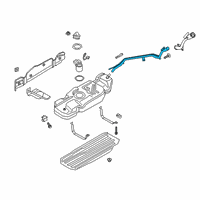 OEM 2021 Lincoln Navigator Filler Pipe Diagram - JL1Z-9034-D