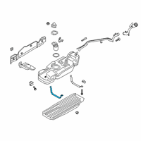 OEM Lincoln Navigator Tank Strap Diagram - JL1Z-9054-E