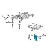 OEM Cadillac SRX Knuckle Diagram - 23118362