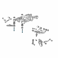 OEM Saturn Outlook Engine Cradle Front Bolt Diagram - 11609933