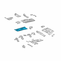 OEM 2009 Scion xB Front Floor Pan Diagram - 58111-12915