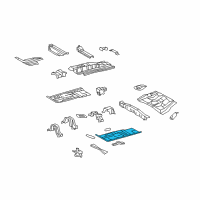 OEM 2010 Scion xB Front Floor Pan Diagram - 58112-12901