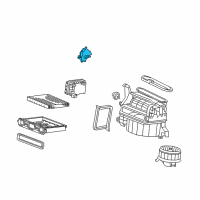 OEM 2010 Honda Accord Crosstour Motor Assembly, Fresh/Recirculating Diagram - 79350-TP6-A11