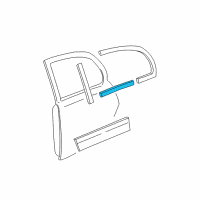 OEM 2007 Lincoln Town Car Belt Weatherstrip Diagram - 3W1Z-5425596-AA