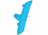 OEM 2021 Cadillac CT5 Side Marker Lamp Diagram - 84691128