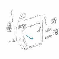 OEM 2004 Dodge Ram 2500 Link-Rear Door Inside Remote To Diagram - 55276146AC