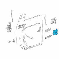 OEM 2004 Dodge Ram 2500 Door Half Hinge Diagram - 55276416AA