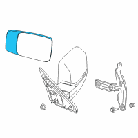 OEM 2014 Ram 3500 Glass-SPOTTER Mirror Replacement Diagram - 68067731AA