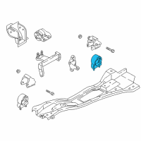 OEM 2003 Kia Rio Front Roll Stopper Bracket Assembly Diagram - 21930FD050