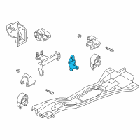 OEM 2004 Kia Rio Engine Mounting Bracket, No3 Diagram - 0K30E39030B