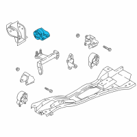 OEM 2005 Kia Rio Engine Mounting Bracket Assembly Diagram - 21810FD060