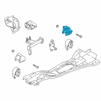 OEM 2001 Kia Rio Engine Mounting Bracket, No1 Diagram - 0K30B39010C