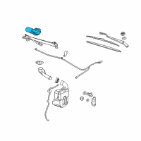 OEM 2009 Saturn Aura Front Motor Diagram - 20907861