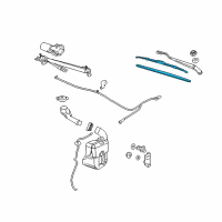 OEM 2007 Pontiac G6 Wiper Blade Diagram - 15779415